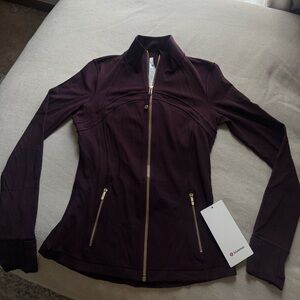 Lululemon Define Jacket Nulu - Black Plum